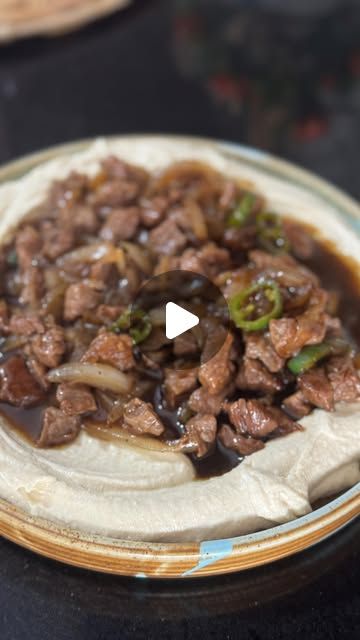 Hummus with Meat....حمص باللحمة
